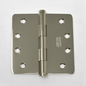 Solid Brass Residential 1/4" Radius Corner Hinge (Pair)