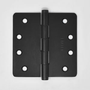 Solid Brass Residential 1/4" Radius Corner Hinge (Pair)
