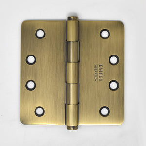 Solid Brass Residential 1/4" Radius Corner Hinge (Pair)