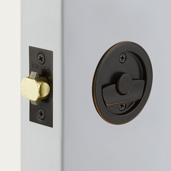 Rolando Round Pocket Door Lock