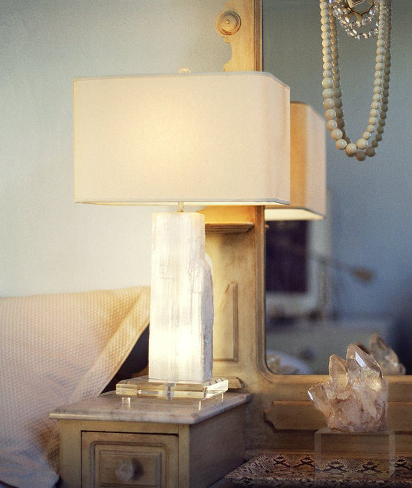 Landen Selenite Table Lamp
