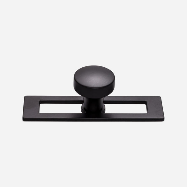 Kinney Cabinet Knob and Hollin Backplate