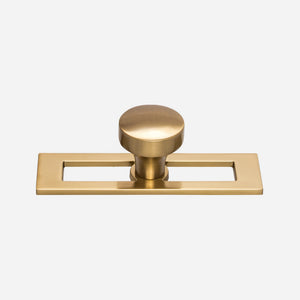 Kinney Cabinet Knob and Hollin Backplate