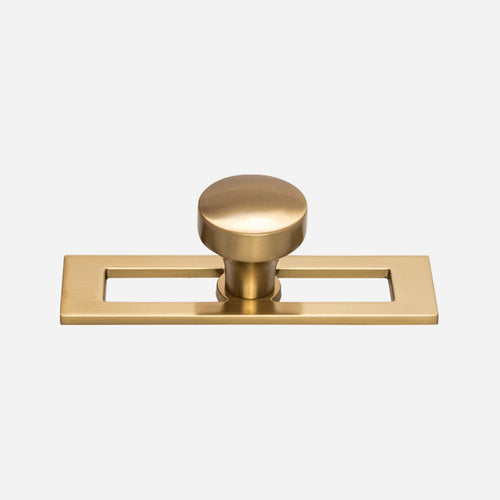 Kinney Cabinet Knob and Hollin Backplate