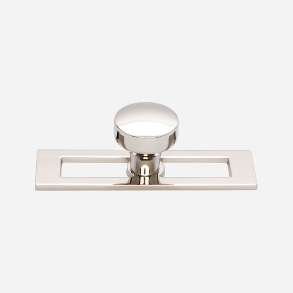 Kinney Cabinet Knob and Hollin Backplate